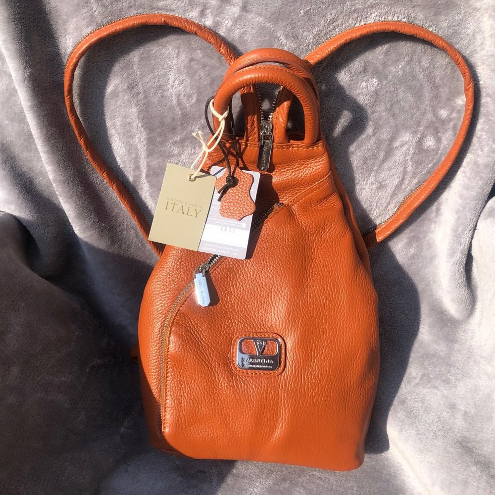 NWT Valentina Italian Leather Sling Bag
